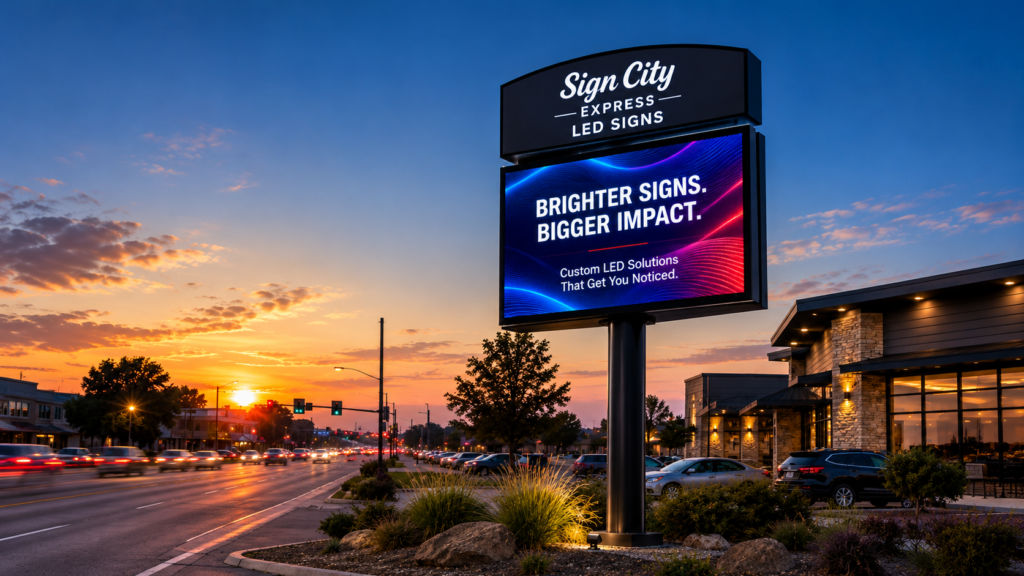 Custom LED Signs Houston Tx - Sign City Express