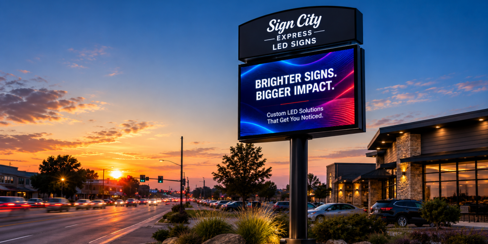 Custom LED Signs Houston Tx - Sign City Express